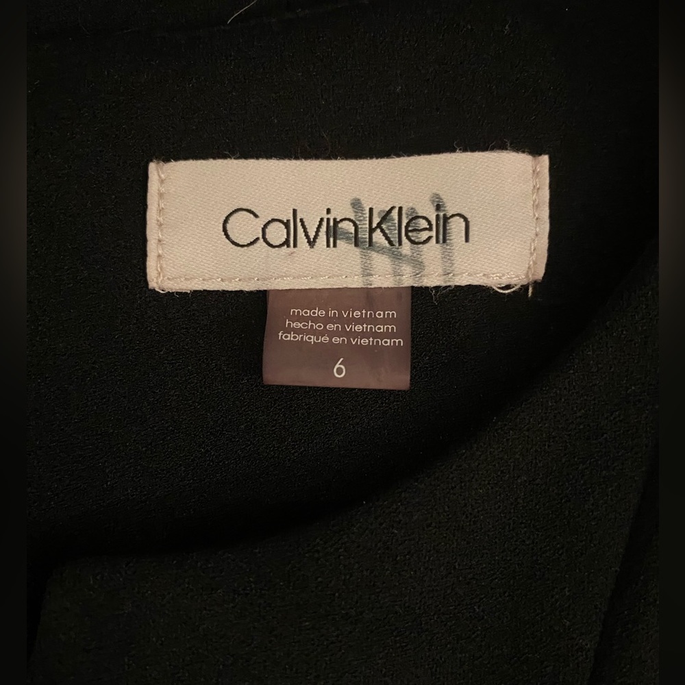 Calvin Klein Basic Little Black Fitted Dress - image 5